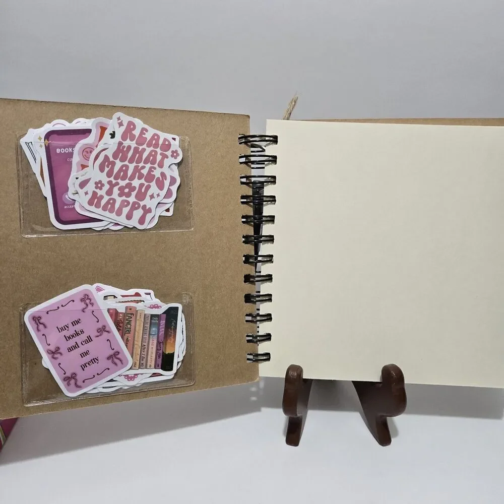 7 Gypsies Naked Journal INDEX Book Spiral Bound Blank Journal Manila Pages Bonus